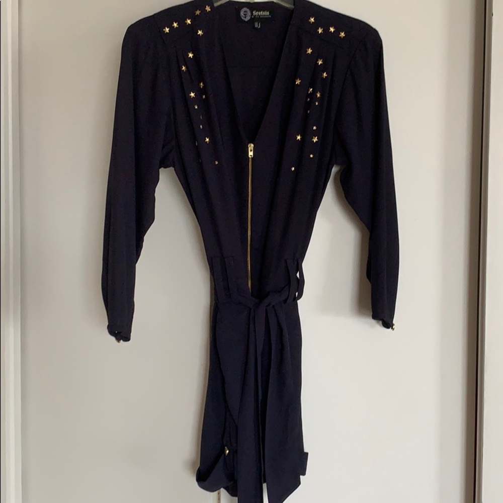 Never worn navy romper